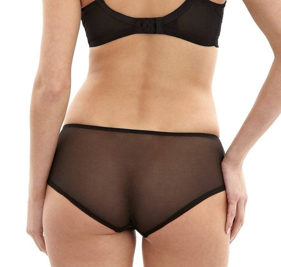 Black and cream lace shorty Bottoms Panache 