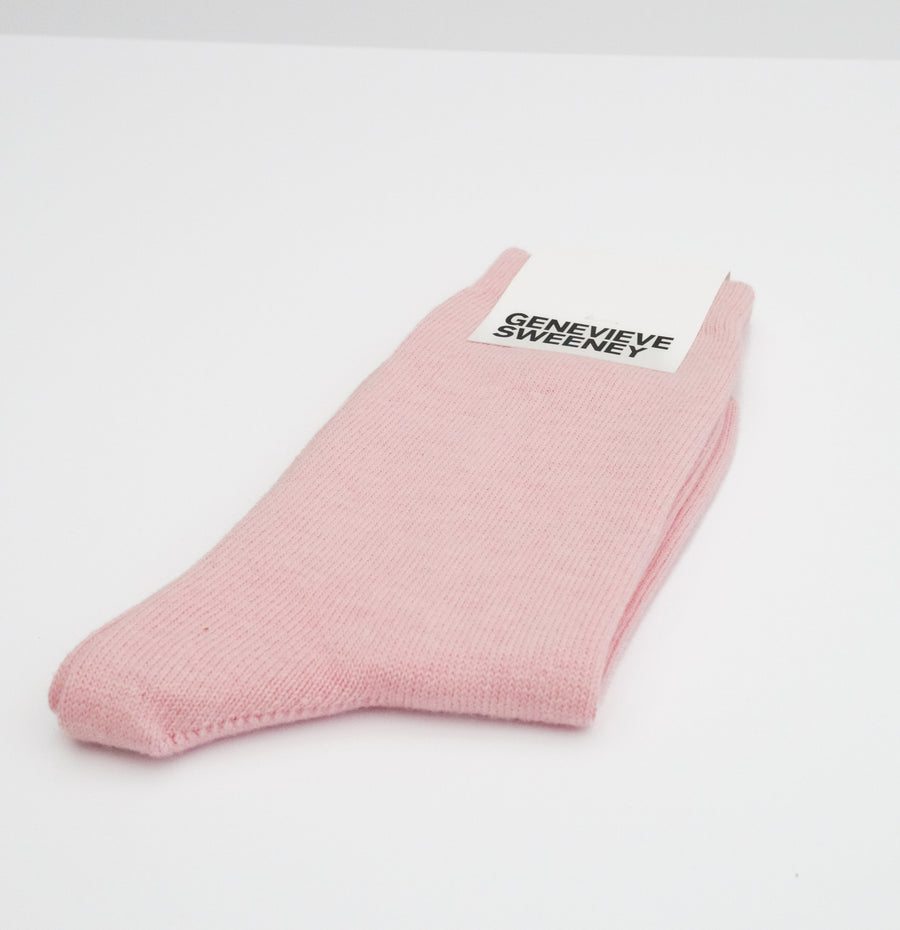 Modern cotton sock [Pantry Pink] Accessories Genevieve Sweeney 