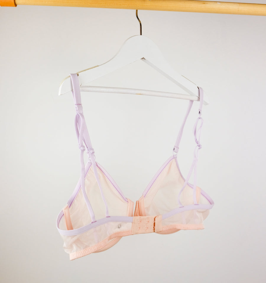 Mesh plunge bra [Pantry Pink] – The Pantry Underwear