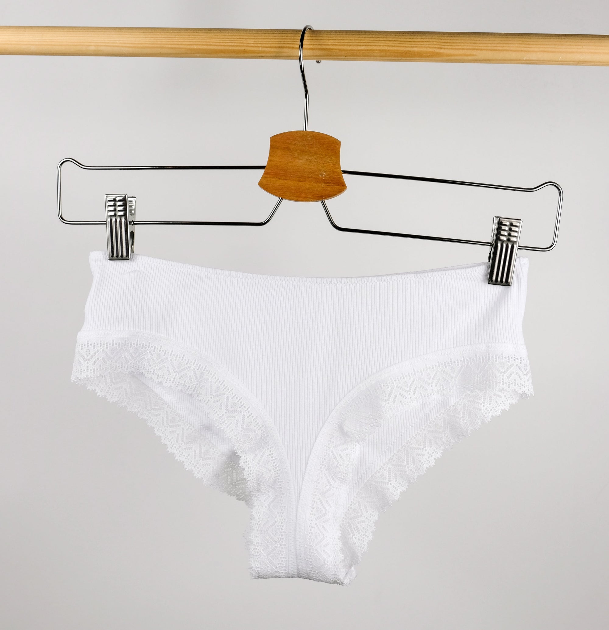 Ribbed modal shorty [Chalk] Bottoms Simone 