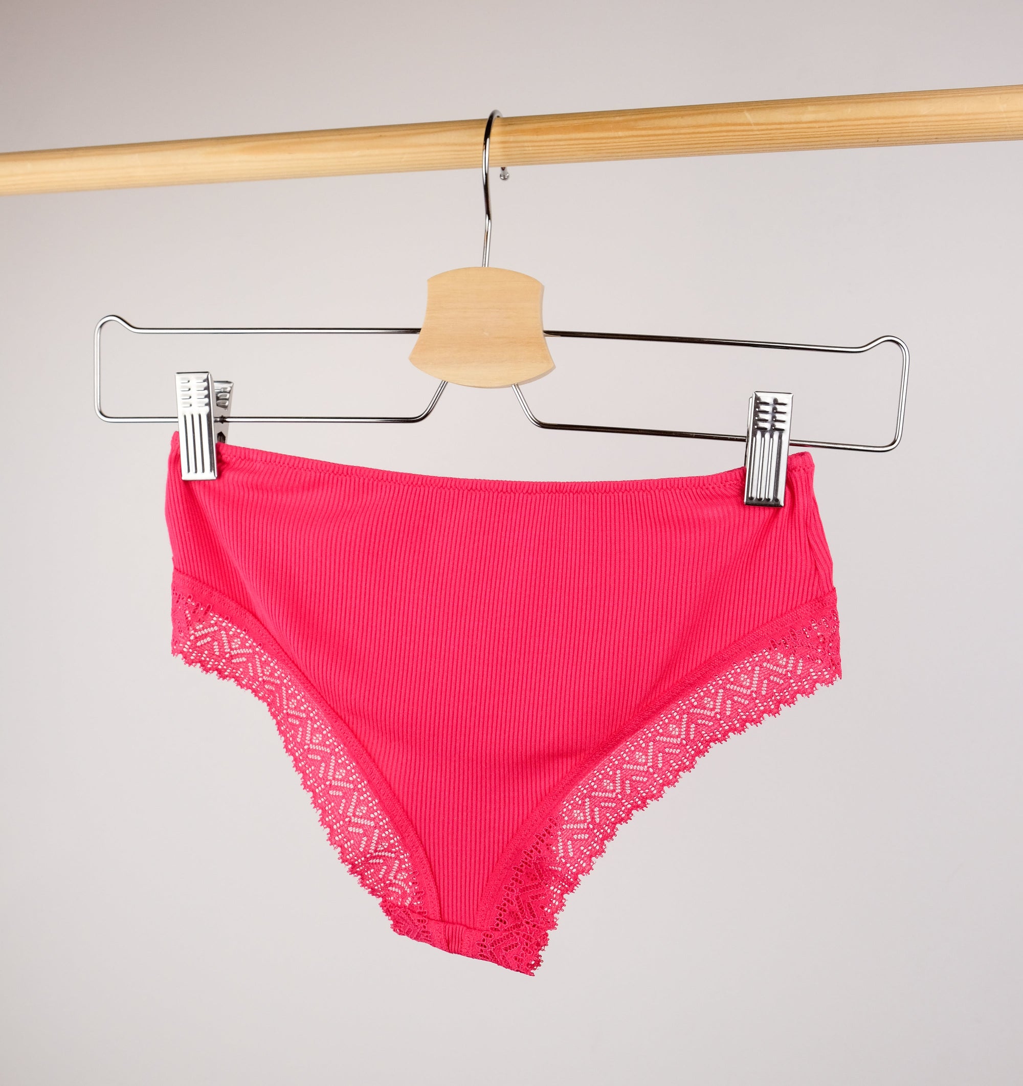 Ribbed modal &amp; cotton shorty [Fuchsia] Bottoms Simone 