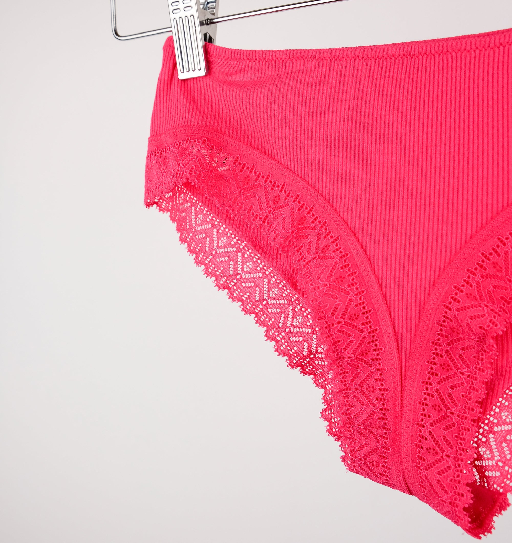 Ribbed modal &amp; cotton shorty [Fuchsia] Bottoms Simone 