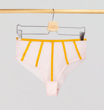 Satin contour seamless shorty [Blush & Saffron] Bottoms The Pantry Underwear 