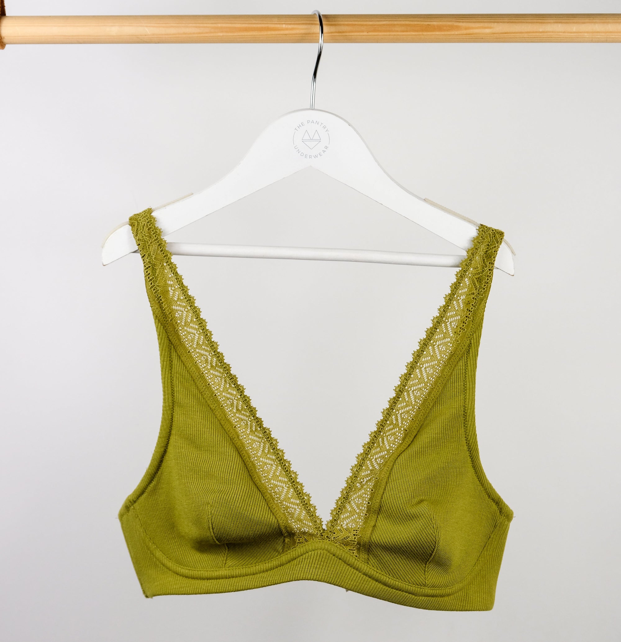 Ribbed modal structured triangle [Mangrove] Bras Simone 