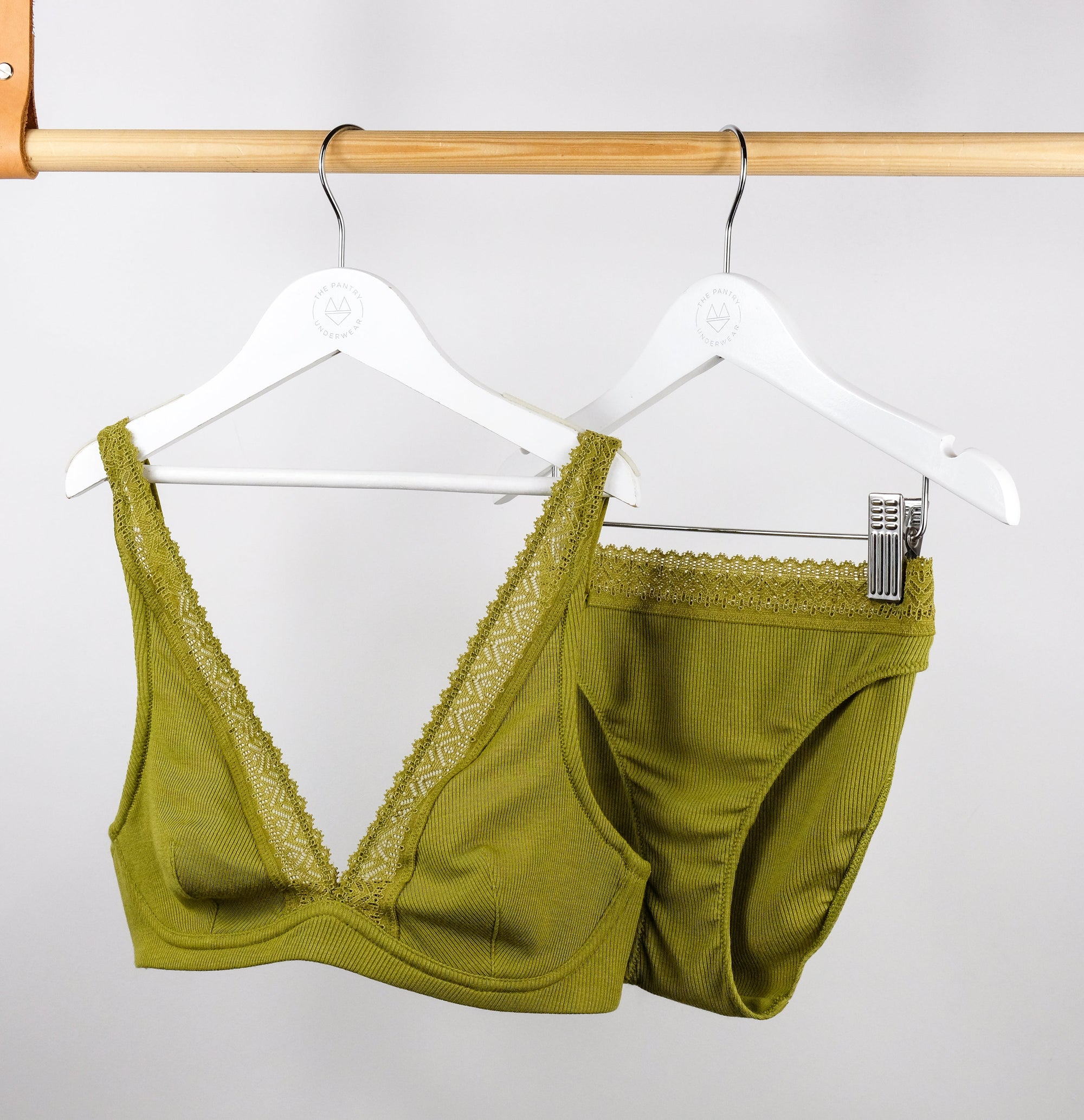 Ribbed modal structured triangle [Mangrove] Bras Simone 