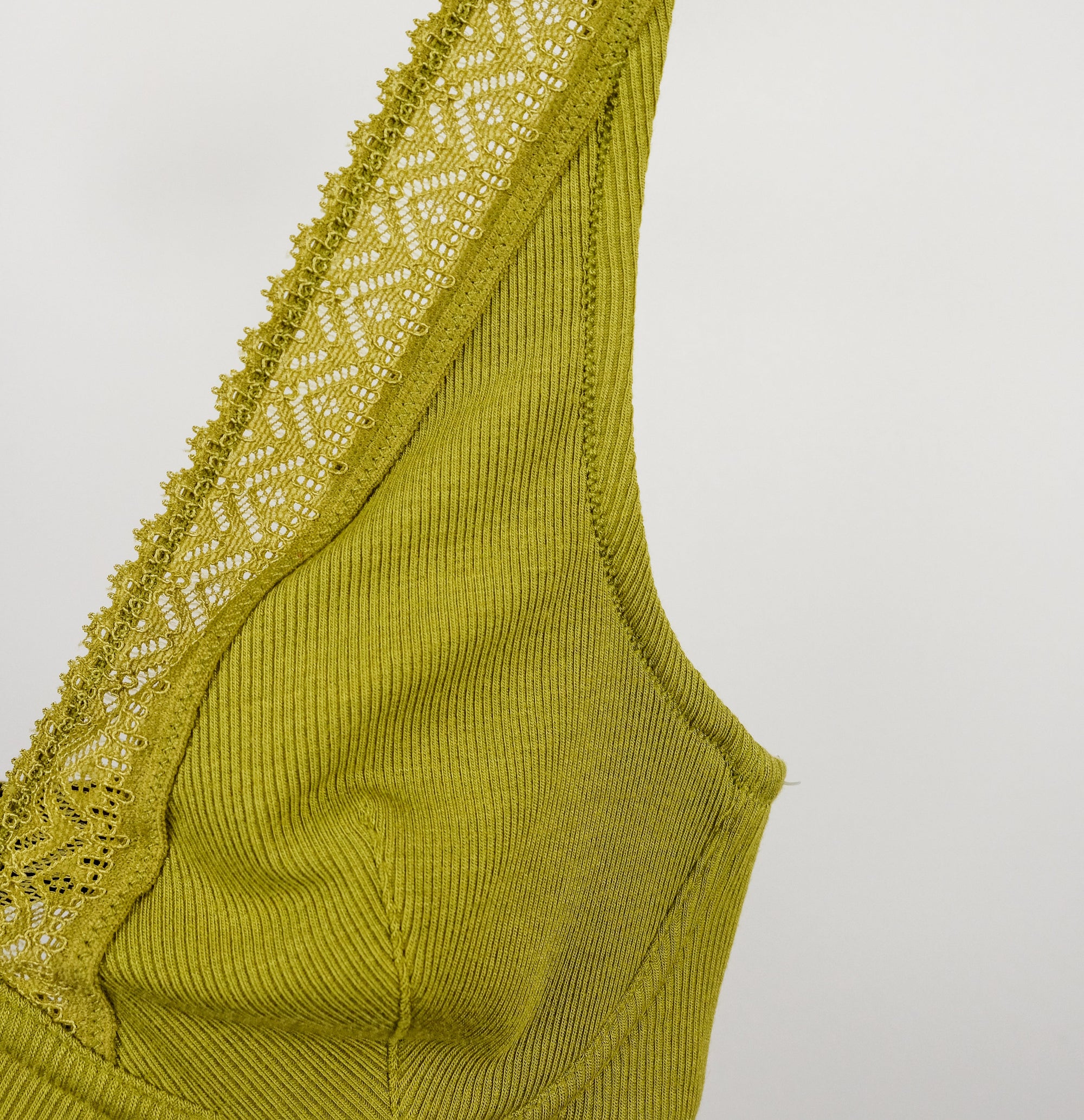 Ribbed modal structured triangle [Mangrove] Bras Simone 