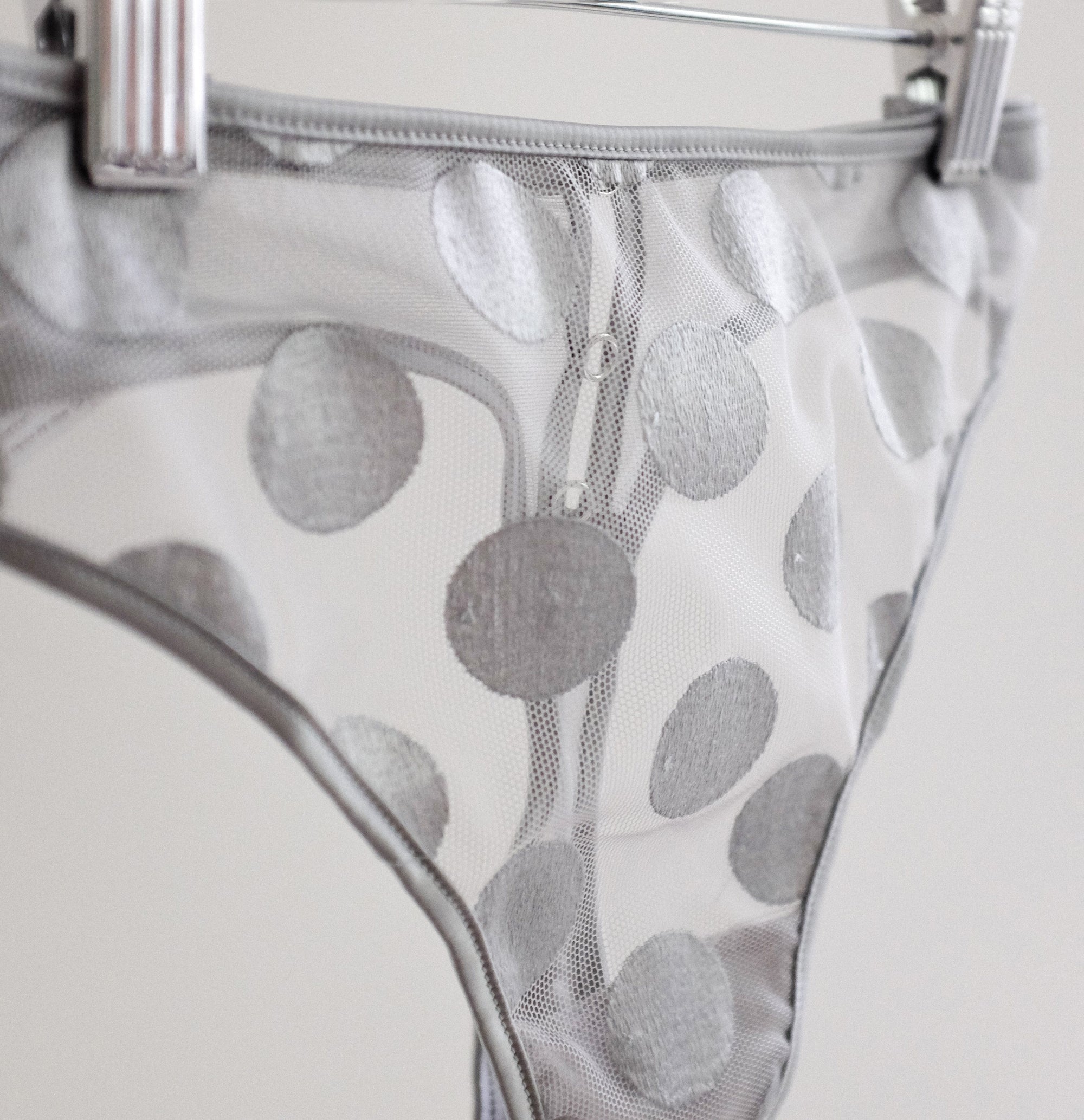Spot detail thong [Silver] Bottoms Implicite 