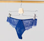 Lace seam-free thong [Cobalt] Bottoms Panache 