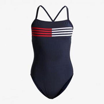 Cross back flag lines one piece [Navy] Swim Tommy Hilfiger extra-small 