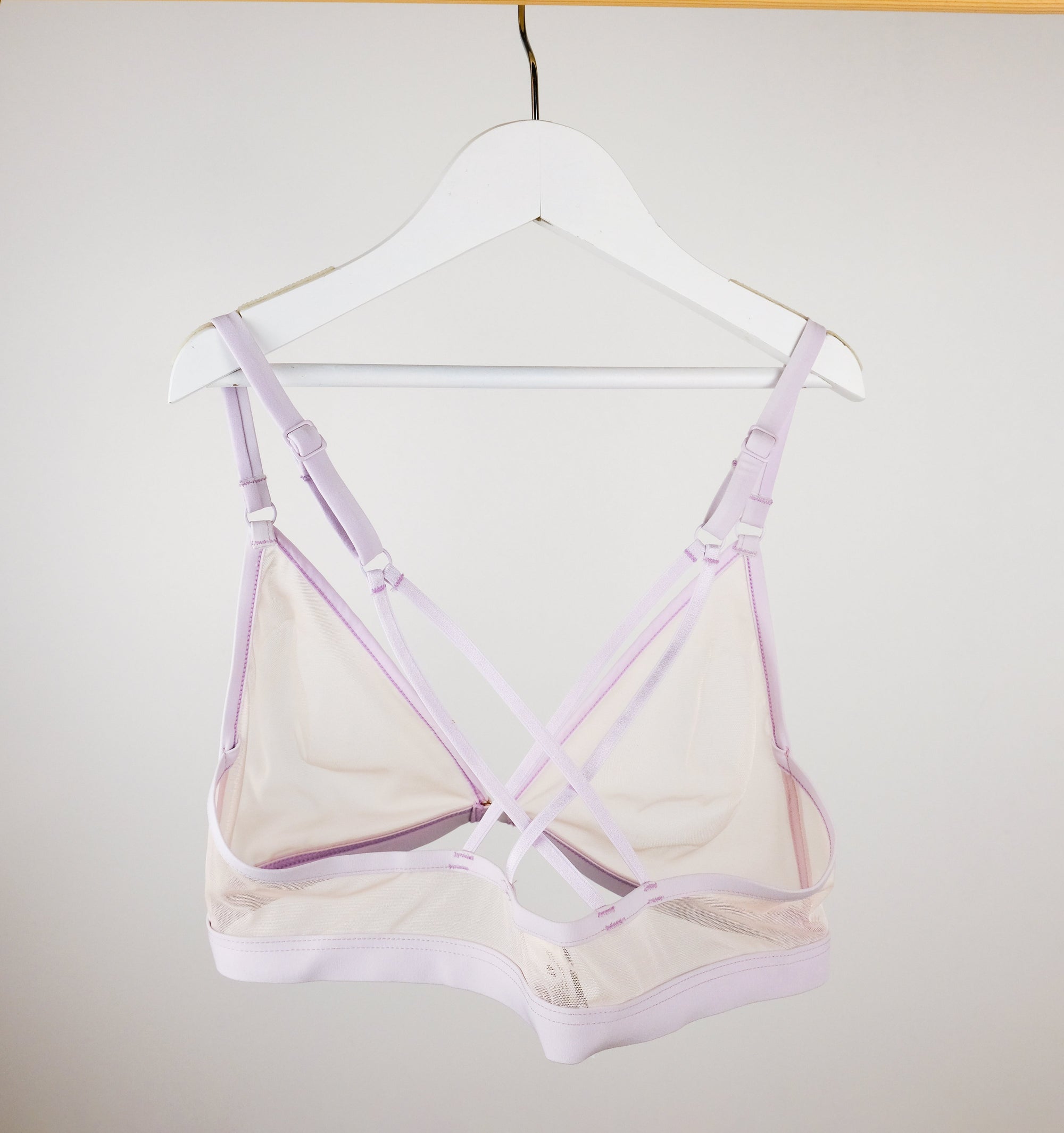 Mesh cross back triangle [Pantry Pink] Bras Simone 
