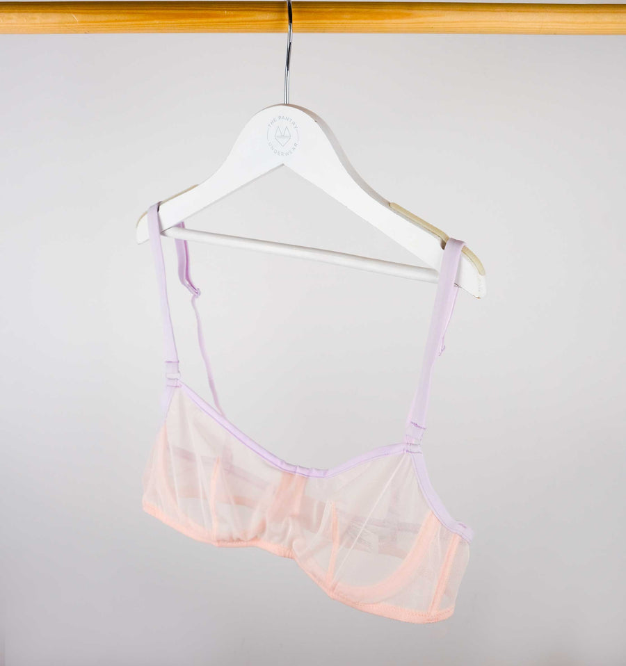 Mesh underwired bandeau [Pantry Pink] Bras Simone 
