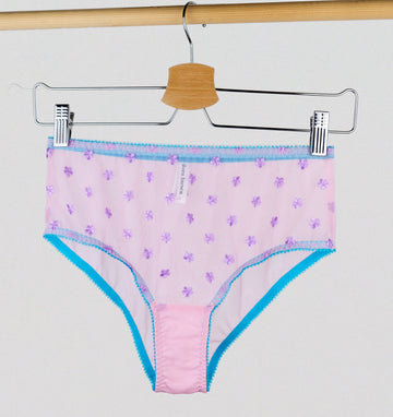 Blossom mesh w. pink & lemon non pad balconette bra – The Pantry Underwear