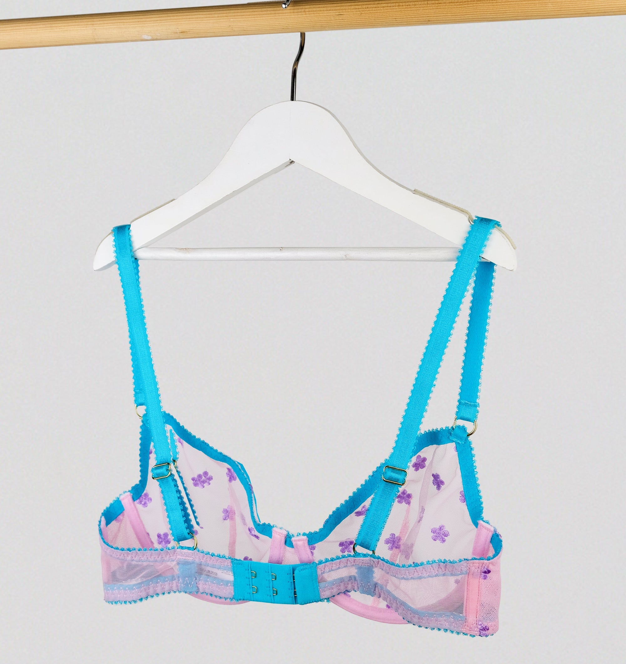 Violet daisy mesh underwire bra Bras Dora Larsen 