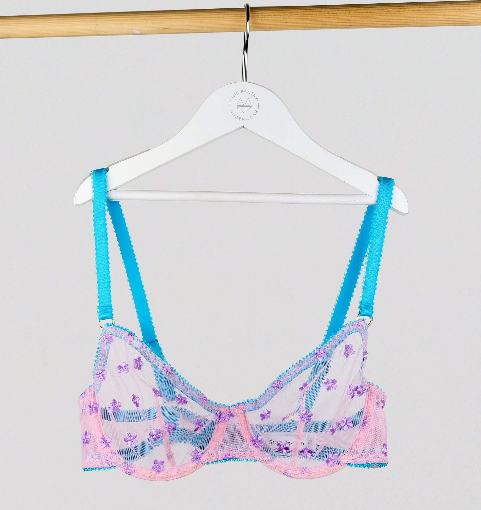 Violet daisy mesh underwire bra Bras Dora Larsen 