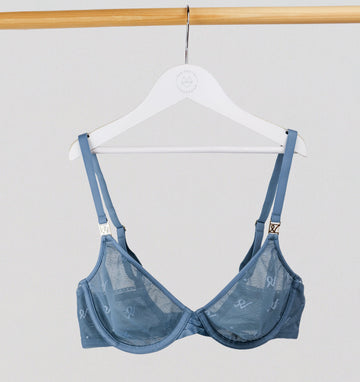 Abstract mesh non wired bralette [Garnet] – The Pantry Underwear